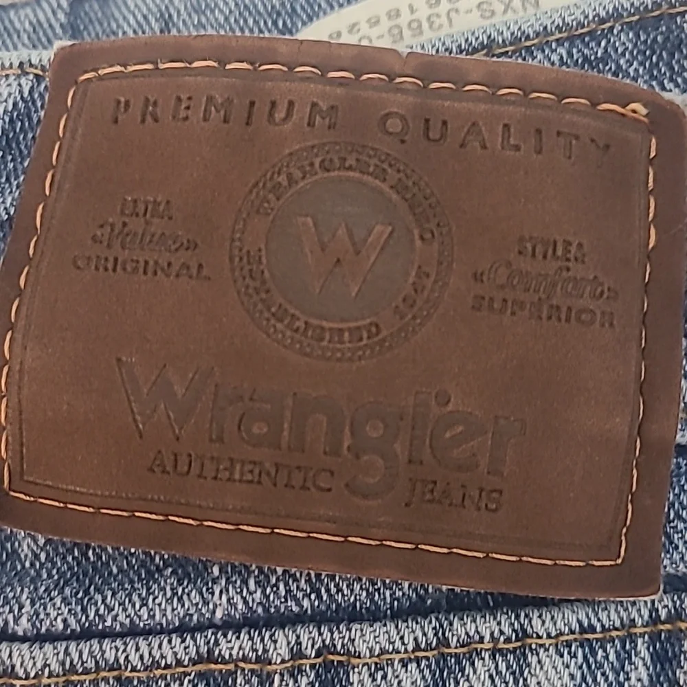2 Wrangler‎ Men's Straight Blue Jeans Size 42X30